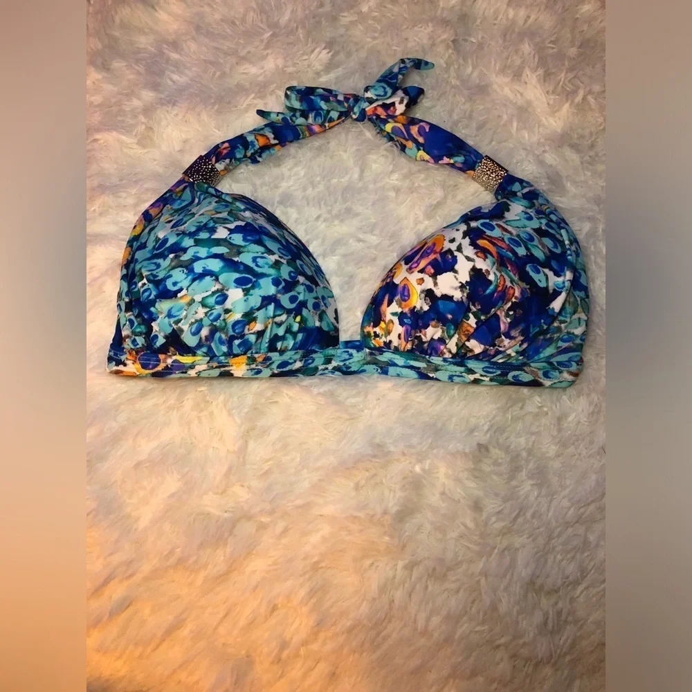 Goddess Enhancer Colorful Floral Bikini Top Multiple sizes